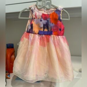 Zoe Ltd Multicolor Kids Dress with Bow